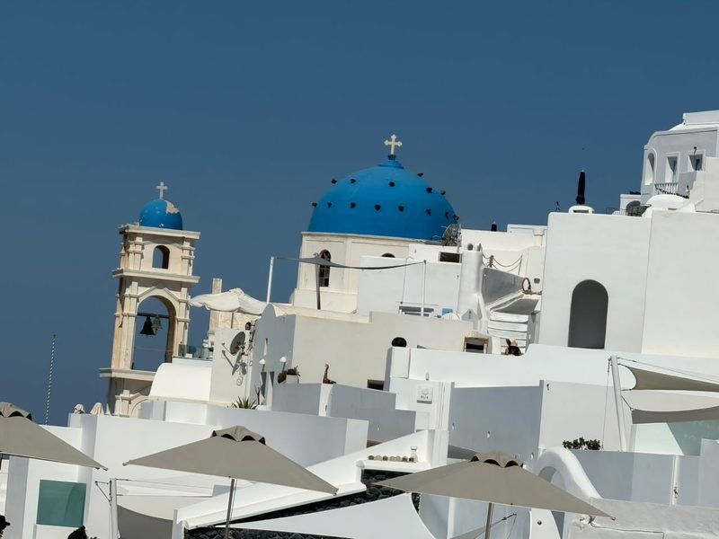 Oia perched above the caldera