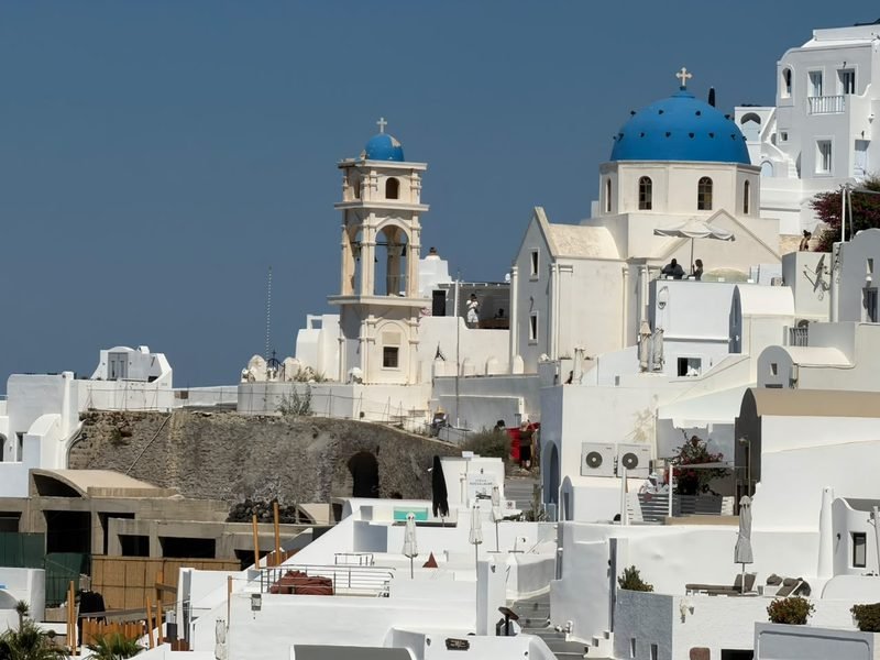 The volcano islet and the Aegean